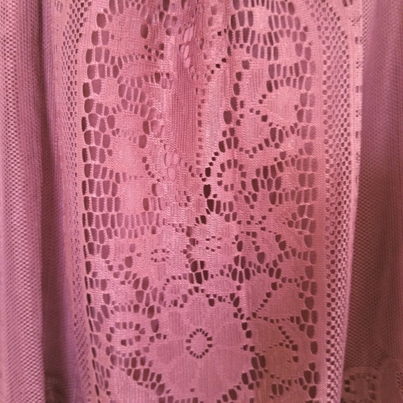 Pinky Ruched Waist Lace Overlay Dress - Picture 4 of 14